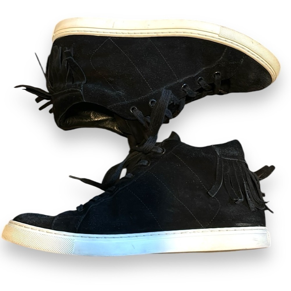 IRO | Black Suede Fringe High Top Sneakers | women’s size 40 | 9 US